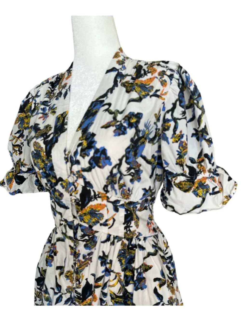 Diane von Furstenberg Floral Erica Dress in Fauna Toile Womens Aline fit and - Picture 7 of 16